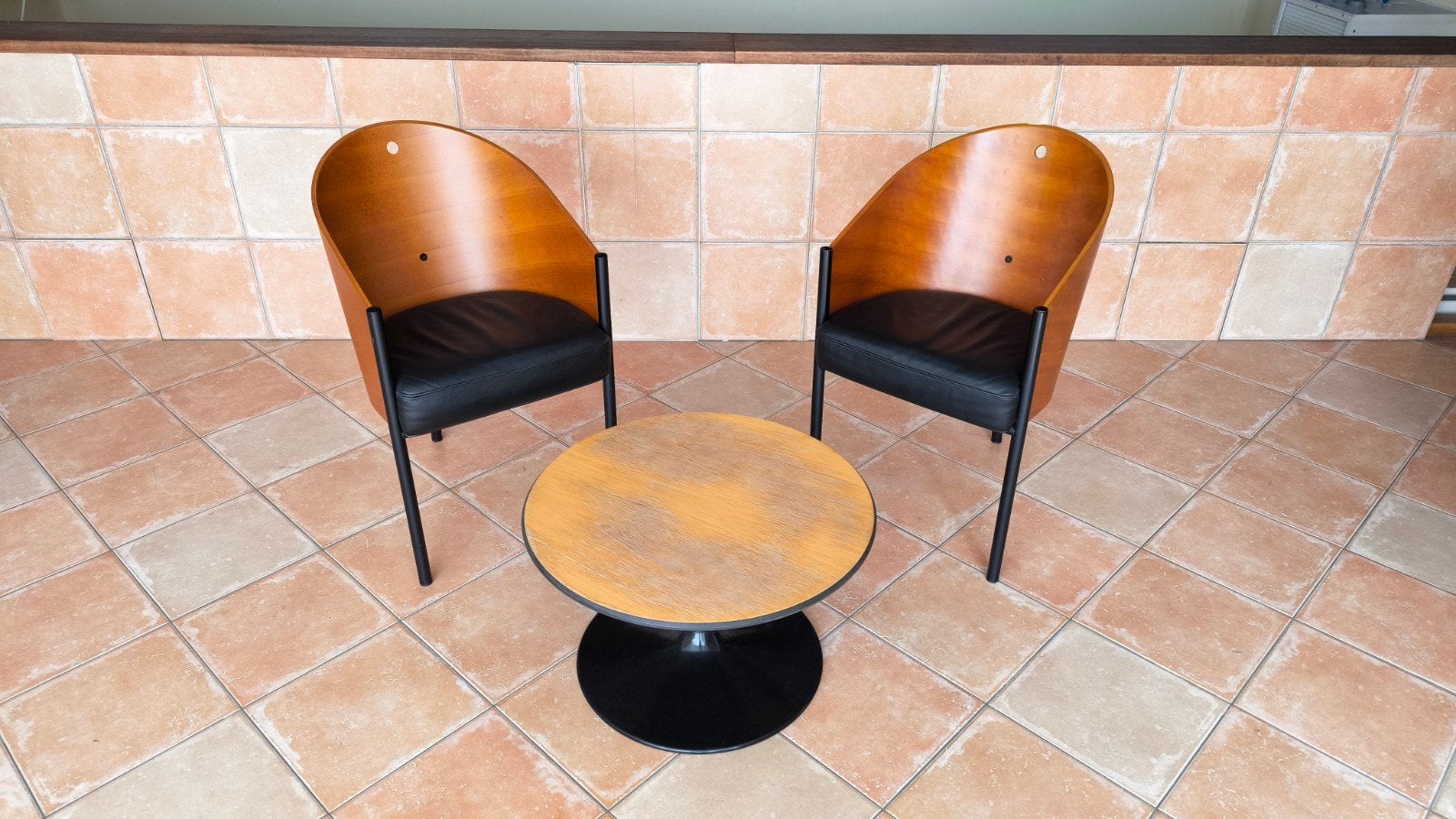 Vintage 'Costes' stoelen (2) en tafel van Philippe Starck, Ophalen