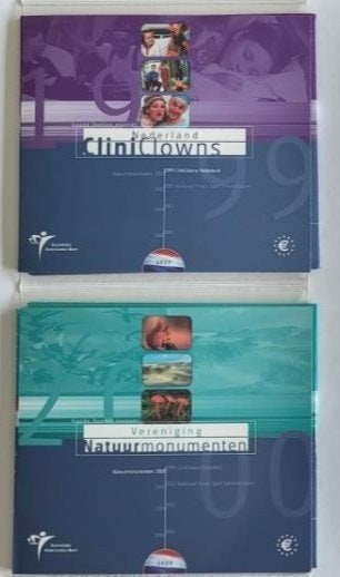 Nederland verzameling Goede doelen sets  8 stuks 1999-2006, Postzegels en Munten, Ophalen of Verzenden, Koningin Beatrix, Euro's