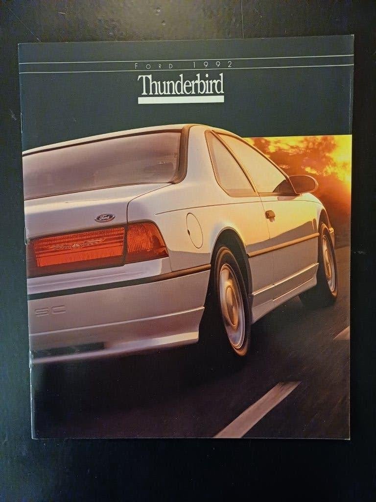 FORD THUNDERBIRD 1992 brochure folder orig. USA zeer mooi, Verzenden, Zo goed als nieuw, Ford