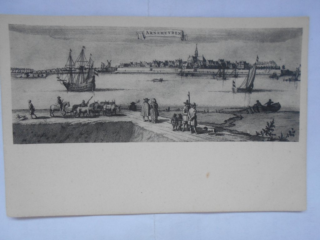 Arnemuiden unieke oude prentbriefkaart Arnemuiden, Zeeland, Verzamelen, Ophalen of Verzenden, Voor 1920, Ongelopen, Zeeland