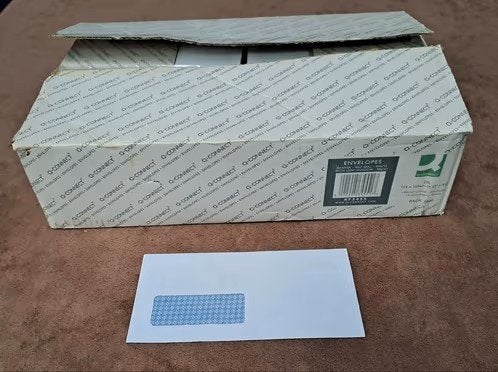 1000 stuks vensterenveloppen NIEUW, Ophalen of Verzenden, Nieuw