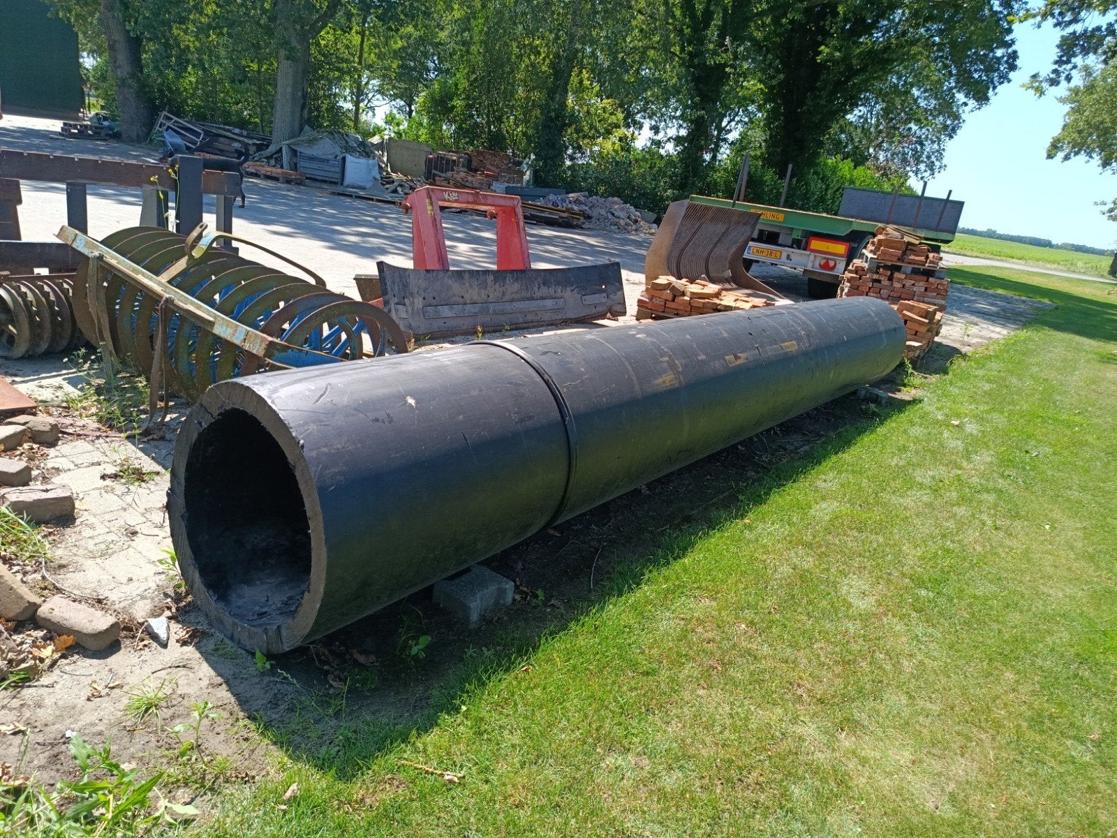 HDPE kunststof duikerbuis Ø 690 mm – 5,5 meter lang, Ophalen