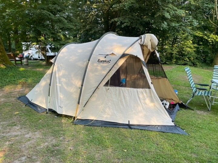 Tent 2personen Eureka tunnel vision aire 1c, Ophalen, Gebruikt, Tot en met 2