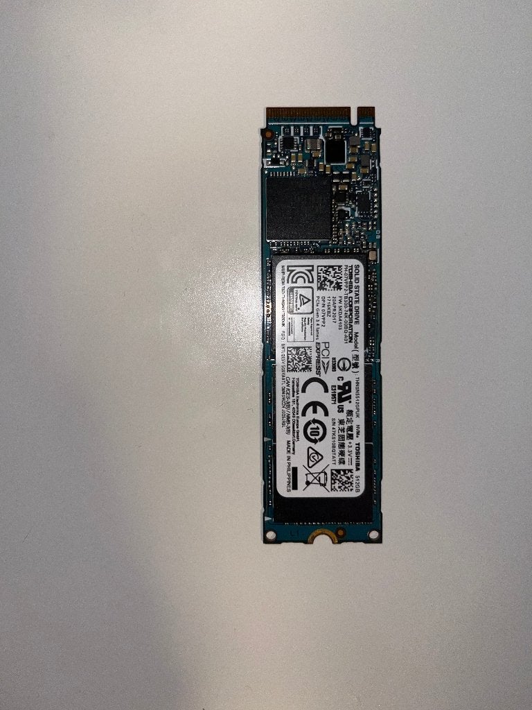 Toshiba 512GB NVME M.2 SSD, Toshiba, SSD, Ophalen of Verzenden, Zo goed als nieuw