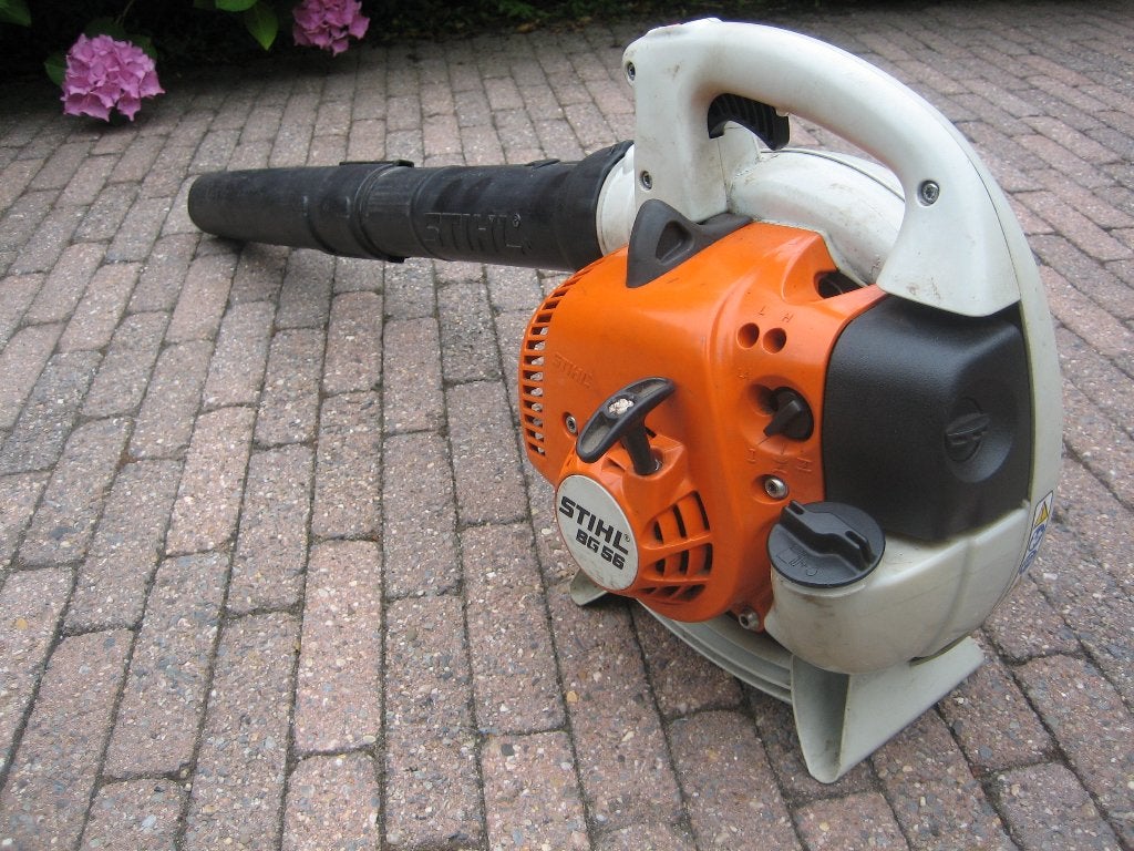 Stihl BG56 Bladblazer Handgedragen Benzine, Ophalen, Benzine, Gebruikt, Handgedragen