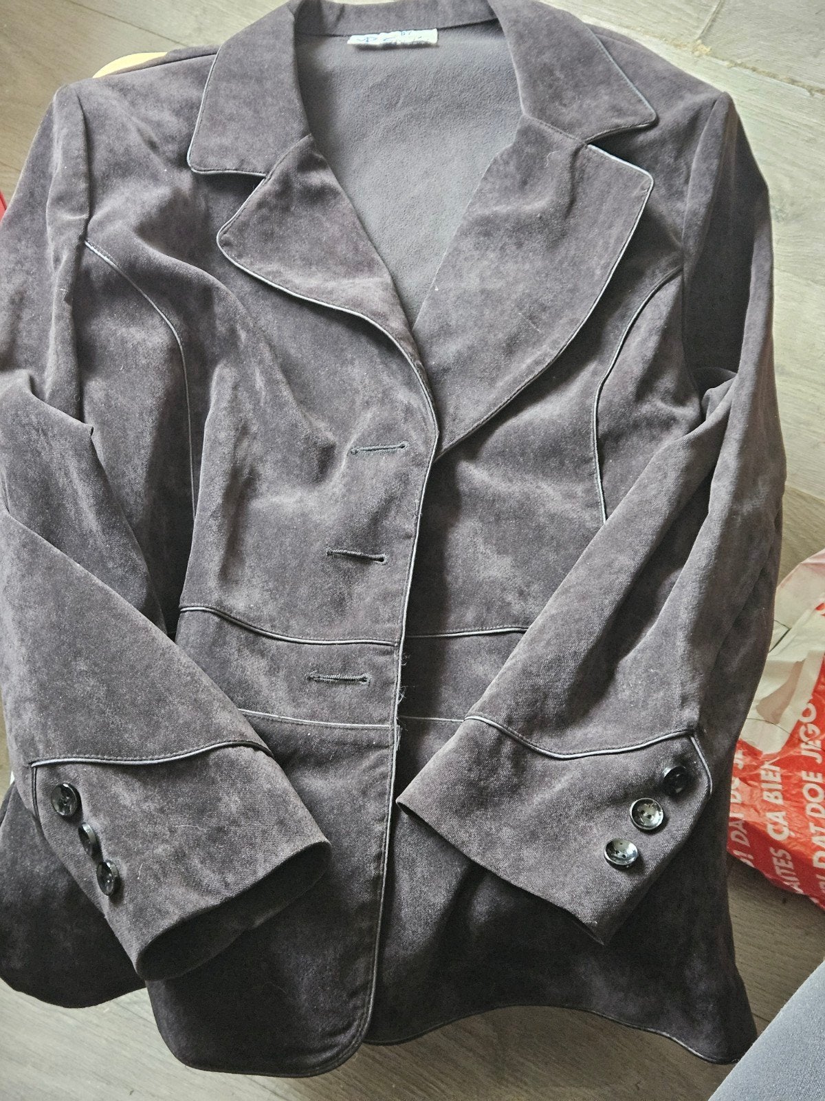 Zwart leren jasje zo goed als nieuw!, Zwart, Maat 46/48 (XL) of groter, Onbekend, Zo goed als nieuw