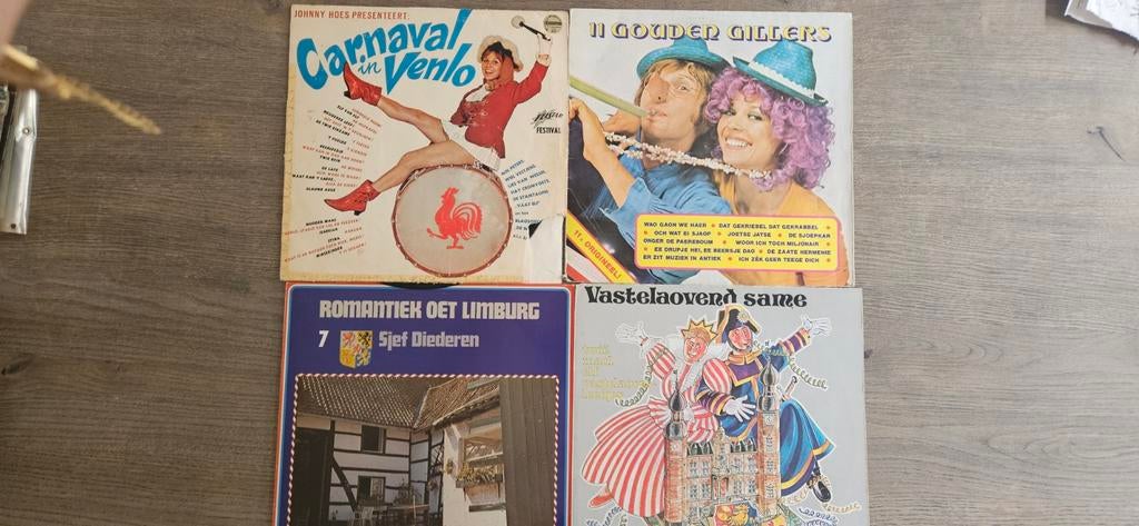 Limburgse vastelaovendmeziek  Vinyl Collectie - 4 LP's, Cd's en Dvd's, Vinyl | Nederlandstalig, Gebruikt, Ophalen of Verzenden