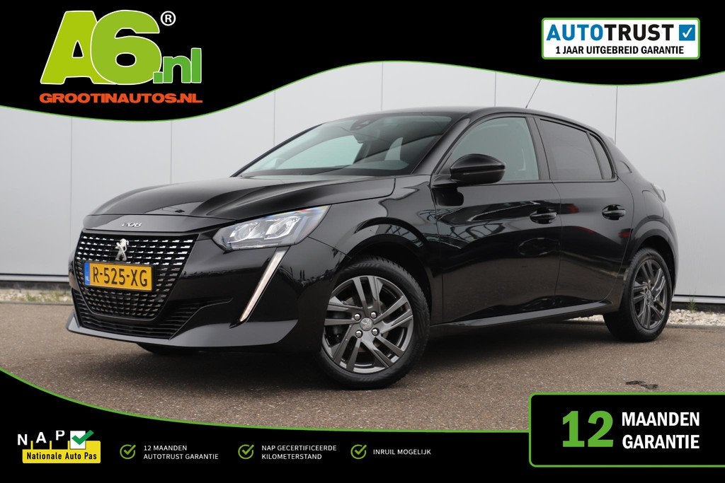 Peugeot 208 1.2 PureTech Active Navigatie Achteruitrijcamera, Voorwielaandrijving, Stof, 1199 cc, Met garantie (alle)