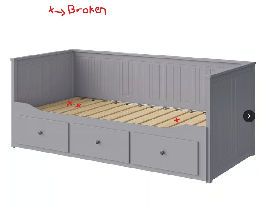 IKEA HEMNES slaapbank, Huis en Inrichting, Kasten | Ladekasten, Gebruikt, Minder dan 100 cm, 50 tot 100 cm, 25 tot 50 cm, 3 of 4 laden