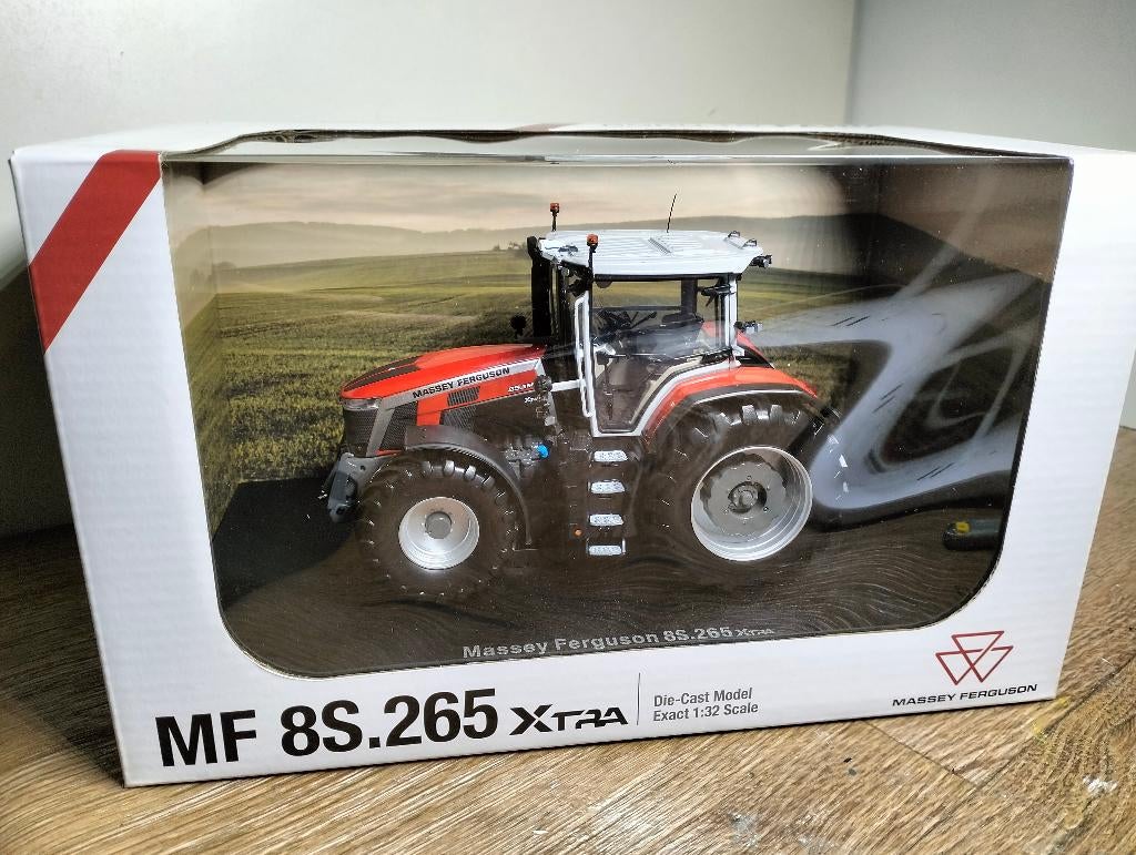 Te koop UH Massey Ferguson 8S.265 Xtra., Hobby en Vrije tijd, Modelauto's | 1:32, Nieuw, Tractor of Landbouw, Universal Hobbies