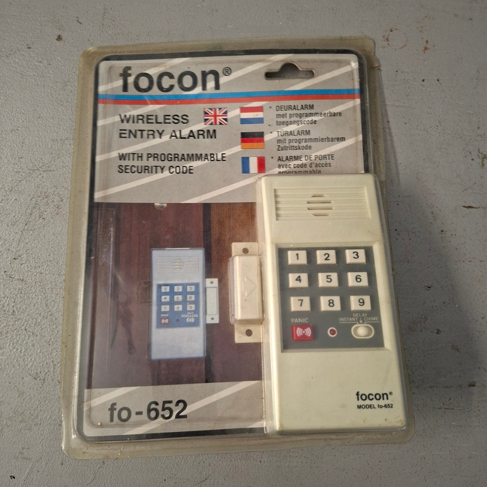 Focon Draadloos Deuralarm met Programmeerbare Code, Raam of Deur, Nieuw, Ophalen of Verzenden, Compleet systeem