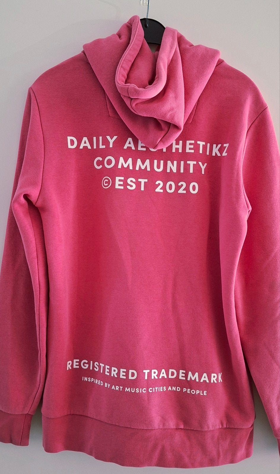 Roze hoodie van Daily Aesthetikz maat S/M zgan, Ophalen of Verzenden, Zo goed als nieuw, Roze
