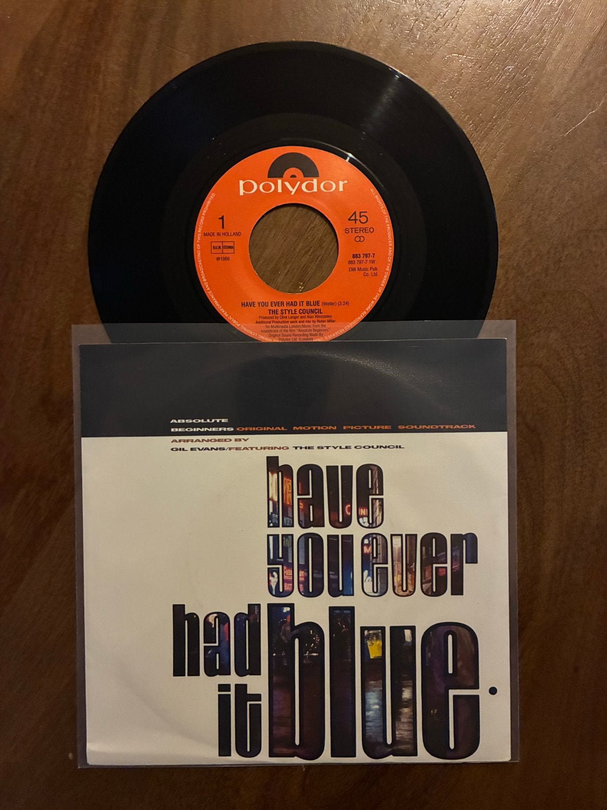 The Style Council - Have you ever had it blue, Ophalen of Verzenden, Zo goed als nieuw, 7 inch