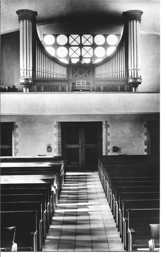 Haarlem interieur Sionskerk orgel, Ophalen of Verzenden, 1960 tot 1980, Ongelopen, Noord-Holland