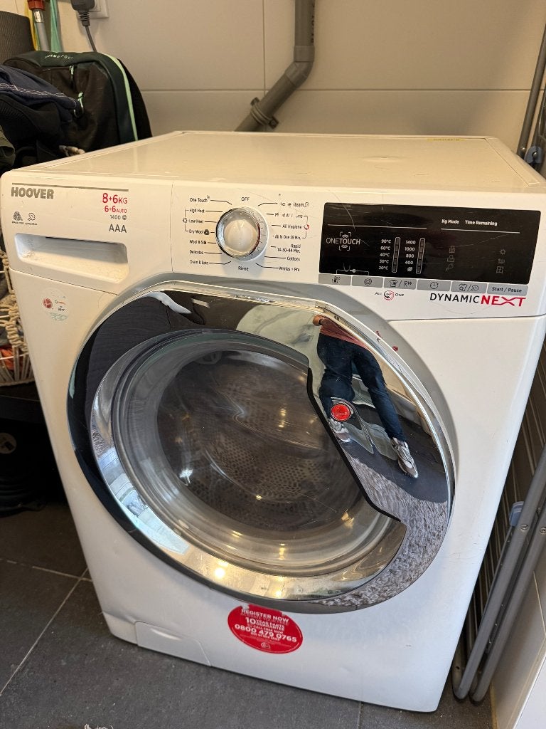 Hoover Dynamic Next Wasmachine/Droger 8kg/6kg, Witgoed en Apparatuur, 8 tot 10 kg, Ophalen of Verzenden, Gebruikt, 85 tot 90 cm