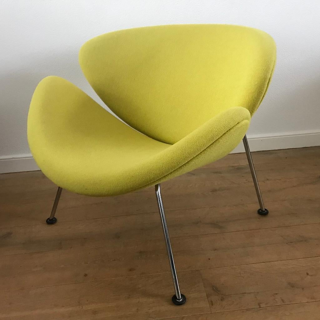 IZGS Artifort Orange Slice groen fauteuil stoel chair, 75 tot 100 cm, Ophalen of Verzenden, Zo goed als nieuw, Nvt
