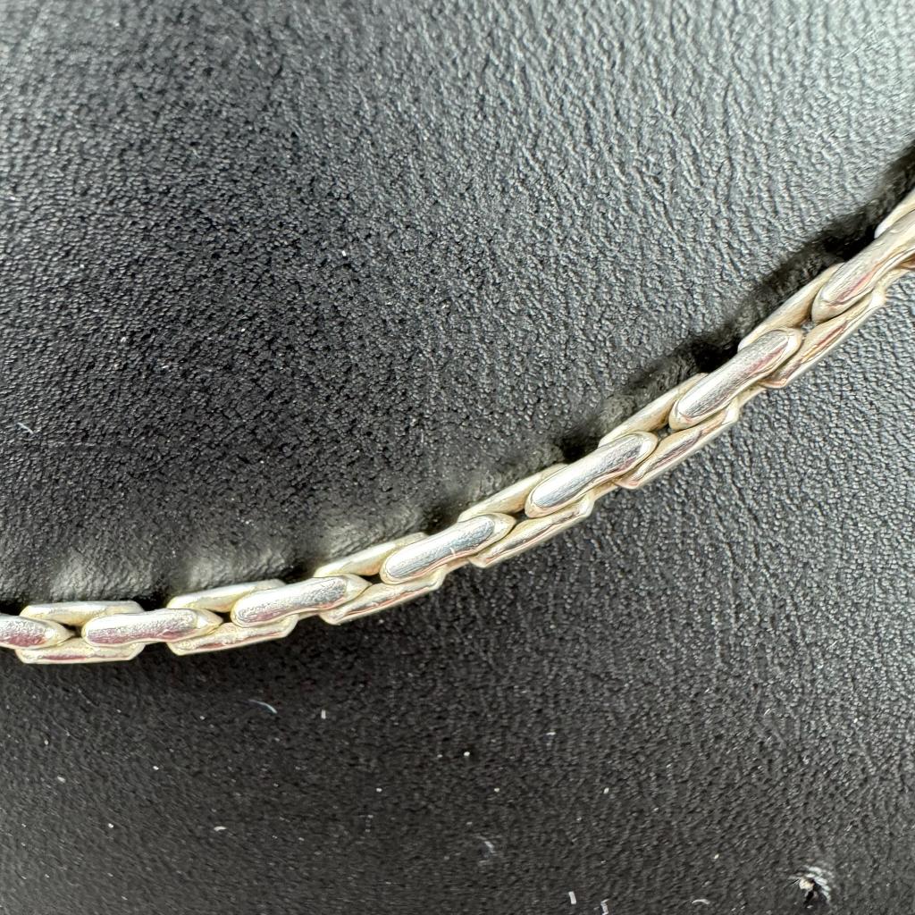 Zilveren Ketting 17,0g | korrelschakel  | 45cm | 403634, Sieraden, Tassen en Uiterlijk, Kettingen, Ophalen of Verzenden, Gebruikt