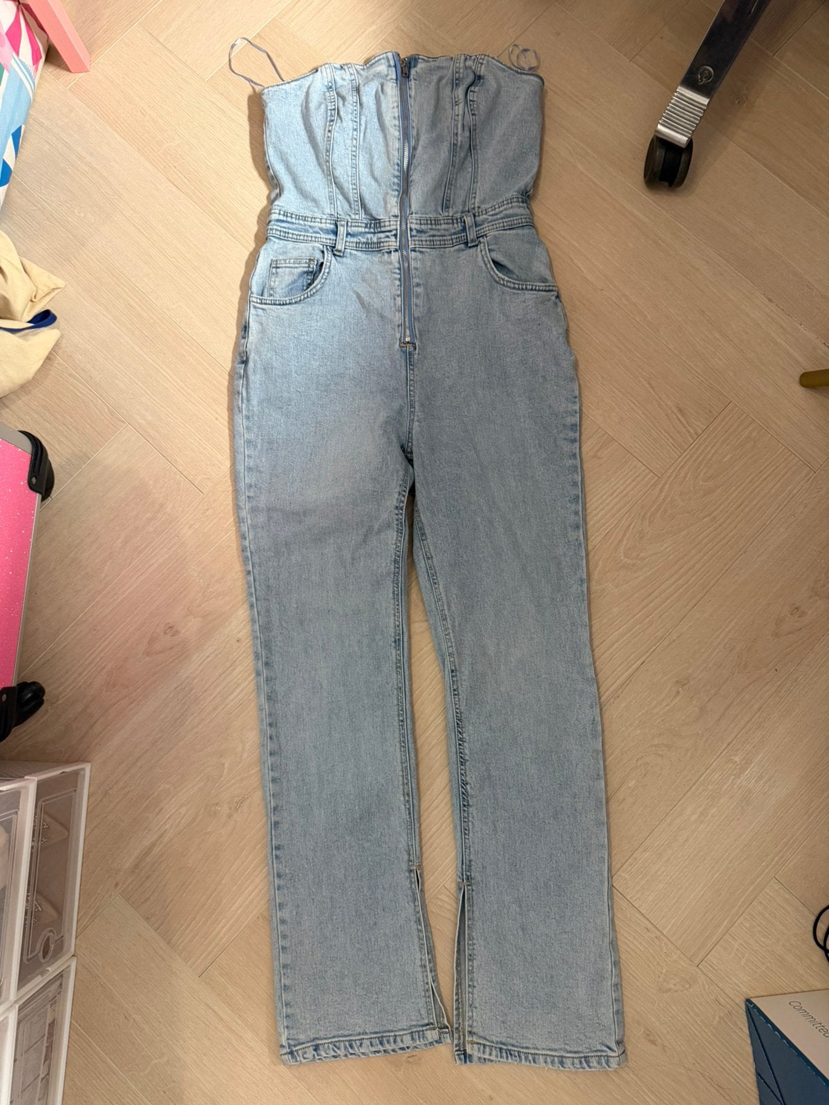 Jumpsuit jeans, Kleding | Dames, Jumpsuits, Ophalen of Verzenden, Zo goed als nieuw, Blauw