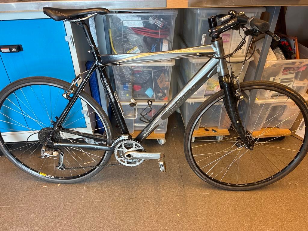 Jan Jansen hybride fiets: Acess, 28 inch, Gebruikt, Velgrem, 57 tot 61 cm