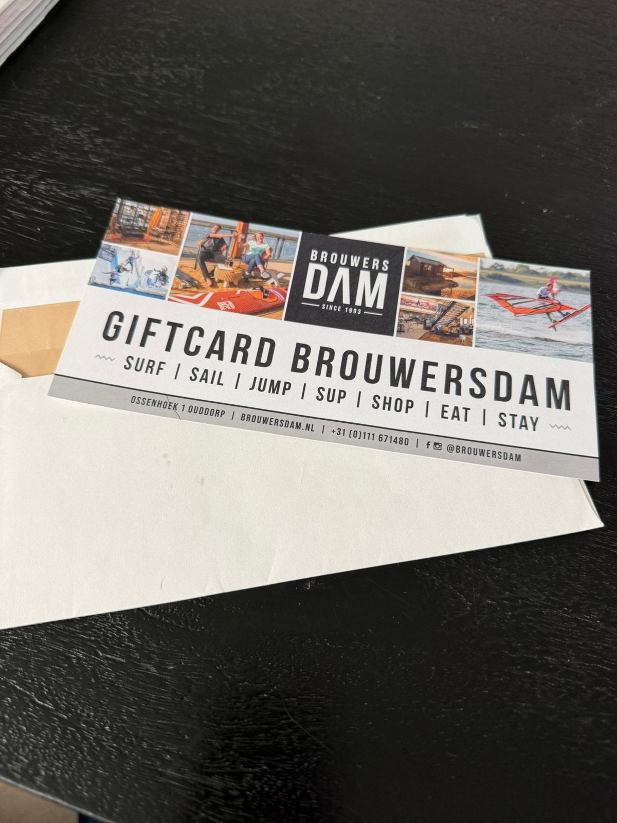 Cadeau cheque Introductie les windsurfen, Watersport en Boten, Ophalen, Zo goed als nieuw, Overige typen