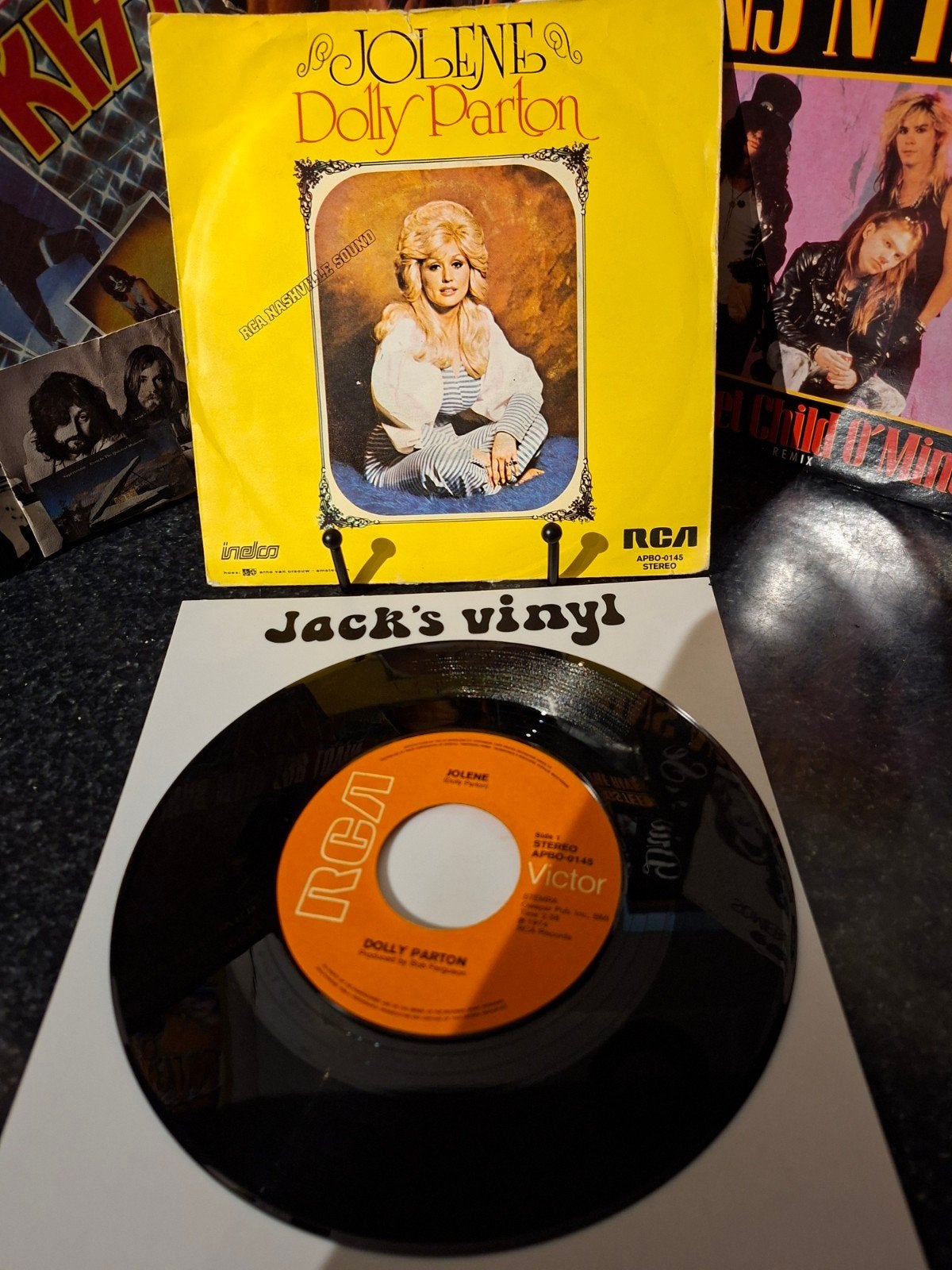 Dolly Parton - Jolene 7 inch vinyl single   1974, Gebruikt, 7 inch, Ophalen of Verzenden, Beschermende buitenhoes