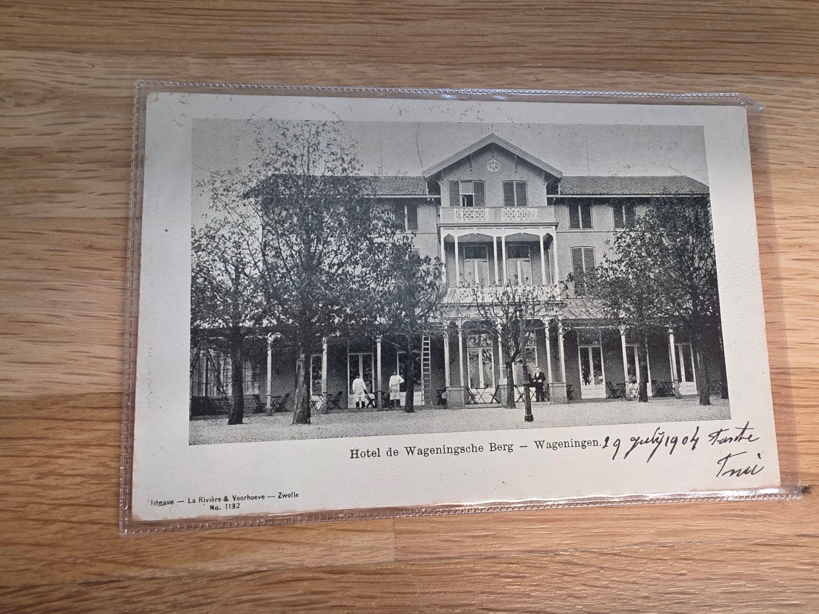 Oude briefkaart Hotel de Wageningse Berg - 1904, Ophalen of Verzenden, Voor 1920, Gelderland