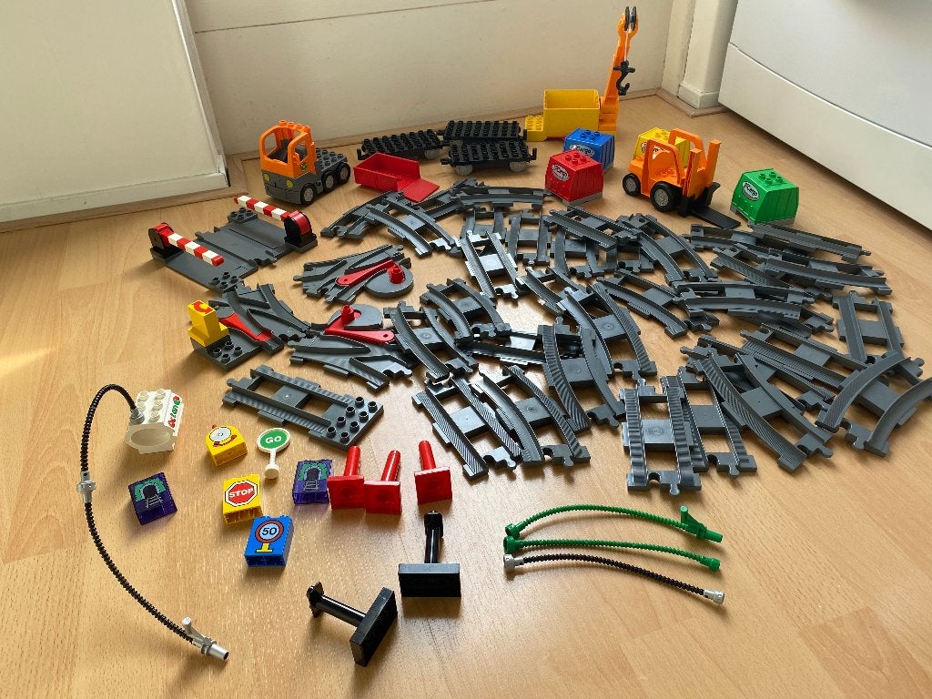 Duplo treinbaan rails, Kinderen en Baby's, Speelgoed | Duplo en Lego, Ophalen of Verzenden, Gebruikt, Duplo