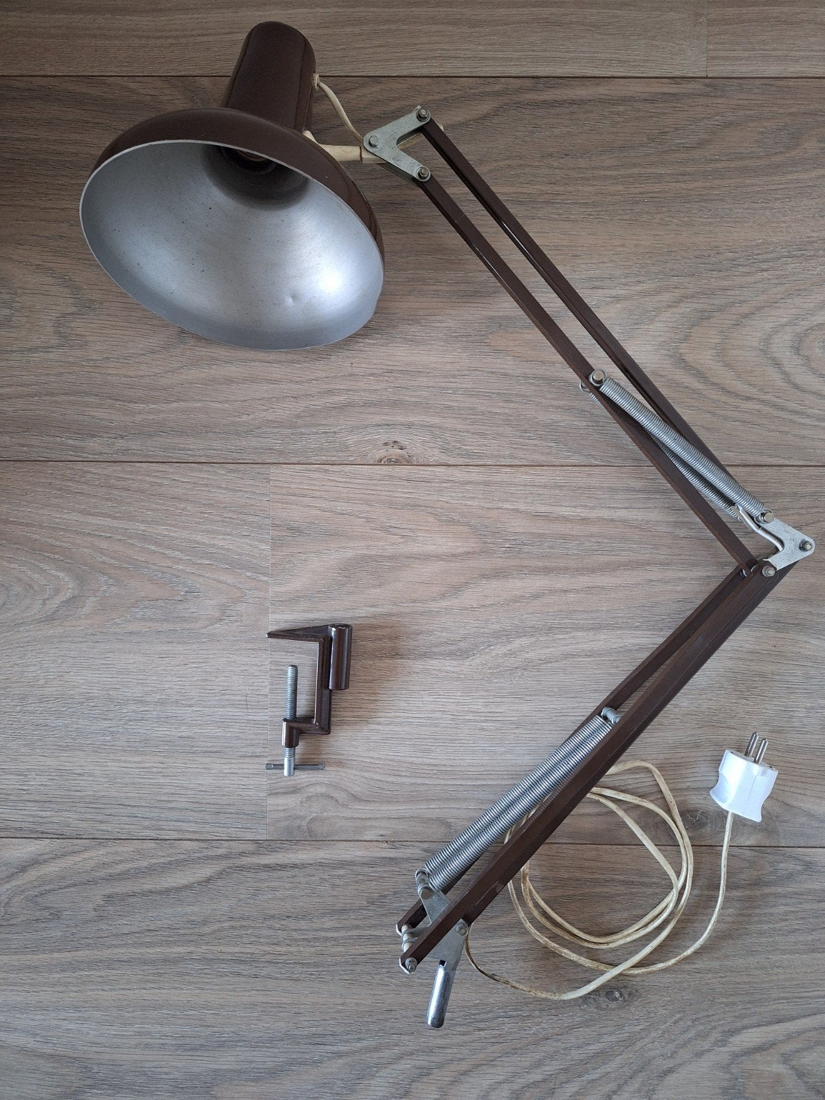 Vintage architectenlamp / bureaulamp, Ophalen, Gebruikt
