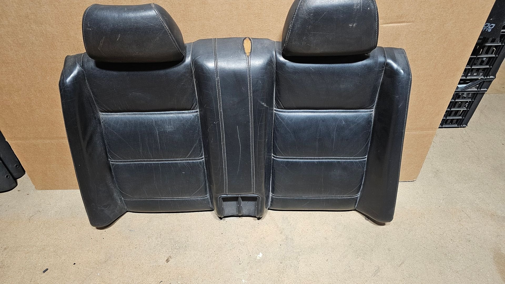 Achterbank rugleuning kopsteunen zwart leer BMW 3 serie E30, Gebruikt, -, Ophalen of Verzenden, -