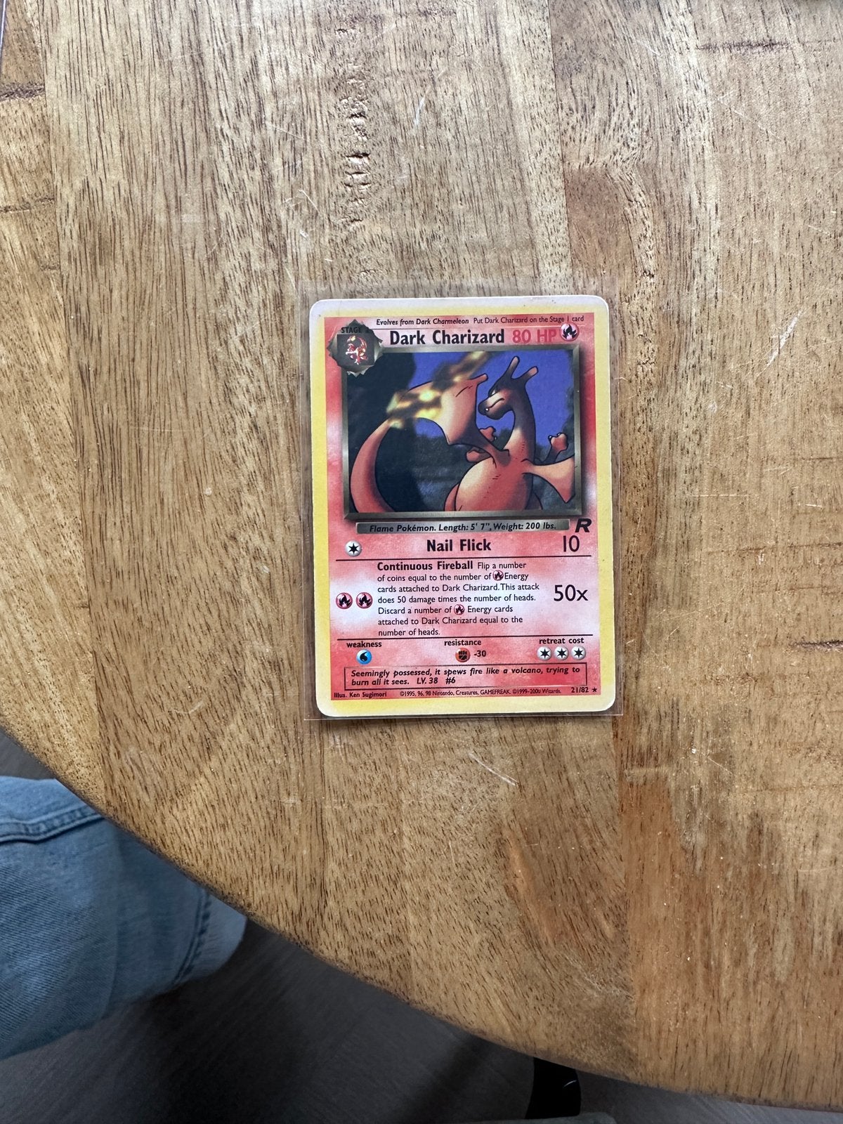 Dark Charizard 21/82, Hobby en Vrije tijd, Verzamelkaartspellen | Pokémon, Ophalen of Verzenden, Zo goed als nieuw