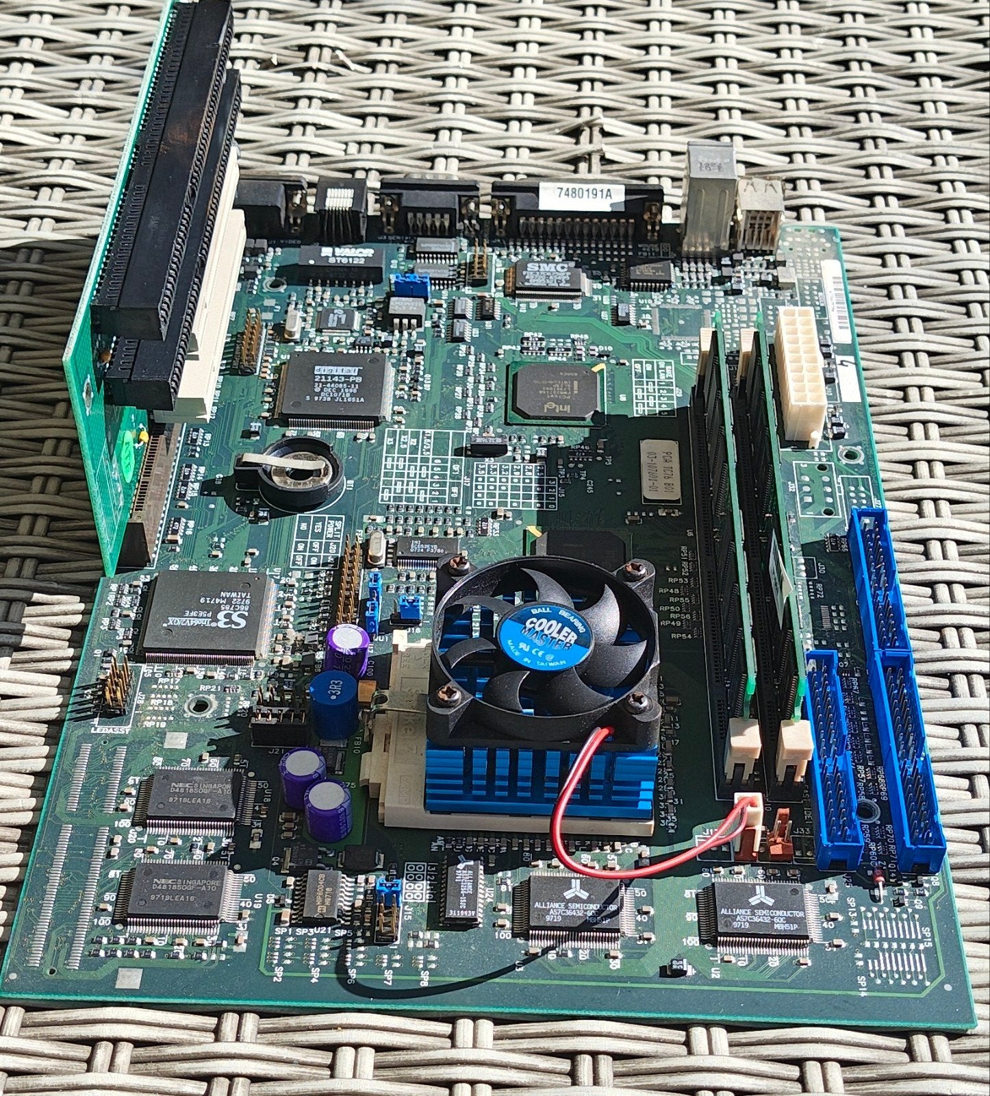 Tulip TC76 Socket 7 moederbord – Pentium MMX 200 – RAM – Ris, Computers en Software, Ophalen of Verzenden