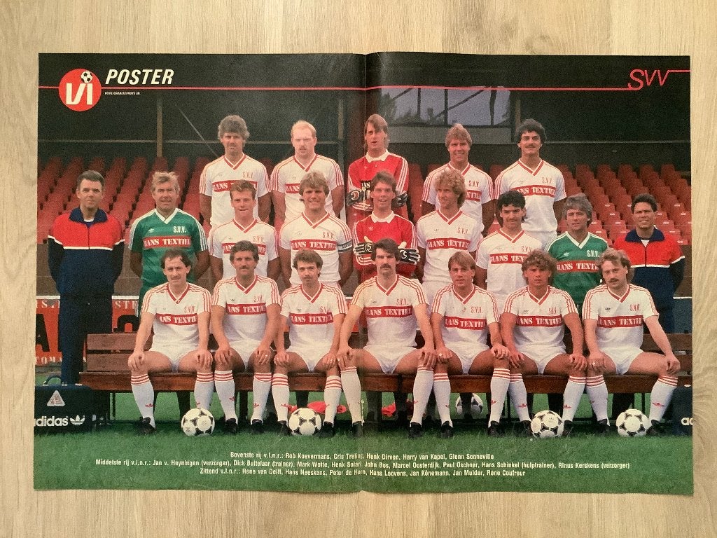 Poster SVV Half Jaren 80, Ophalen of Verzenden, Zo goed als nieuw, Overige binnenlandse clubs, Poster, Plaatje of Sticker