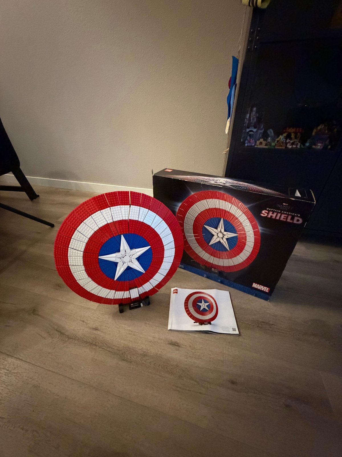 LEGO Captain America's Schild (76262) - Marvel Infinity Saga, Ophalen of Verzenden, Zo goed als nieuw, Overige merken