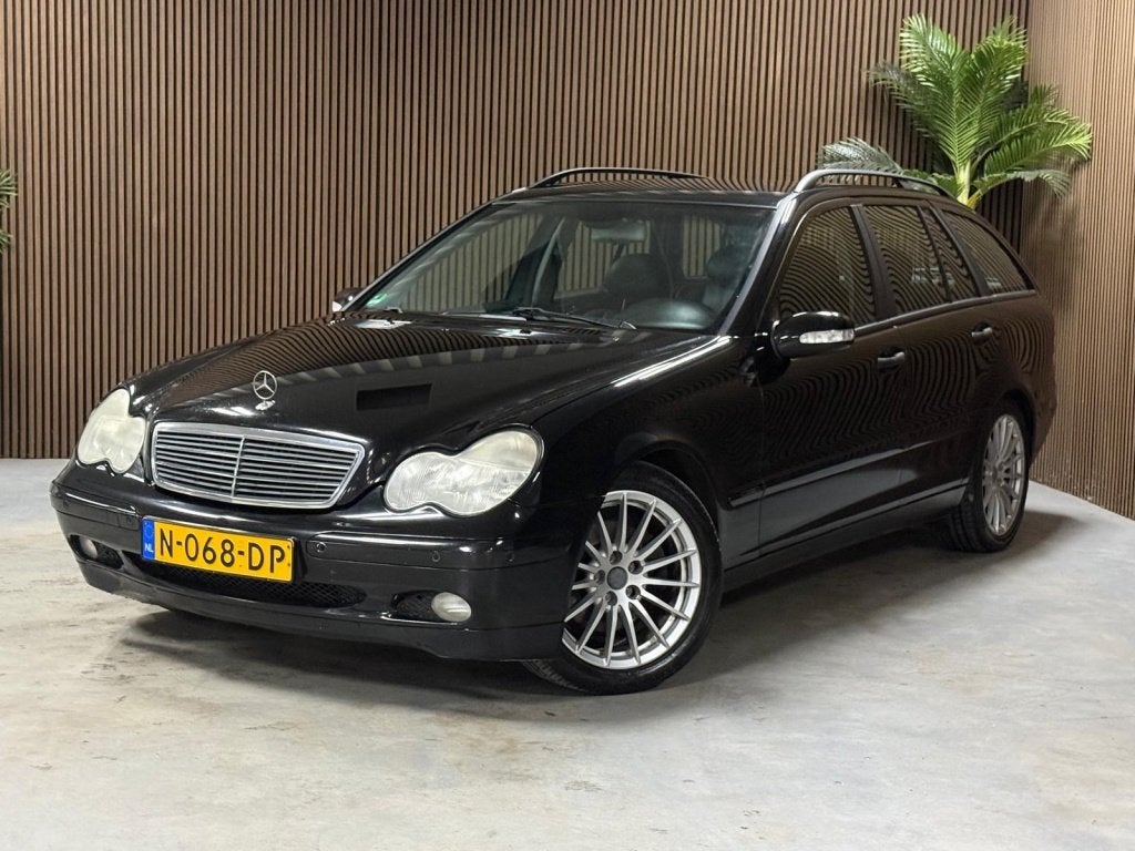 Mercedes-Benz C-Klasse Combi 320 Elegance (bj 2001), Auto's, Automaat, Zwart, 218 pk, Mercedes-Benz
