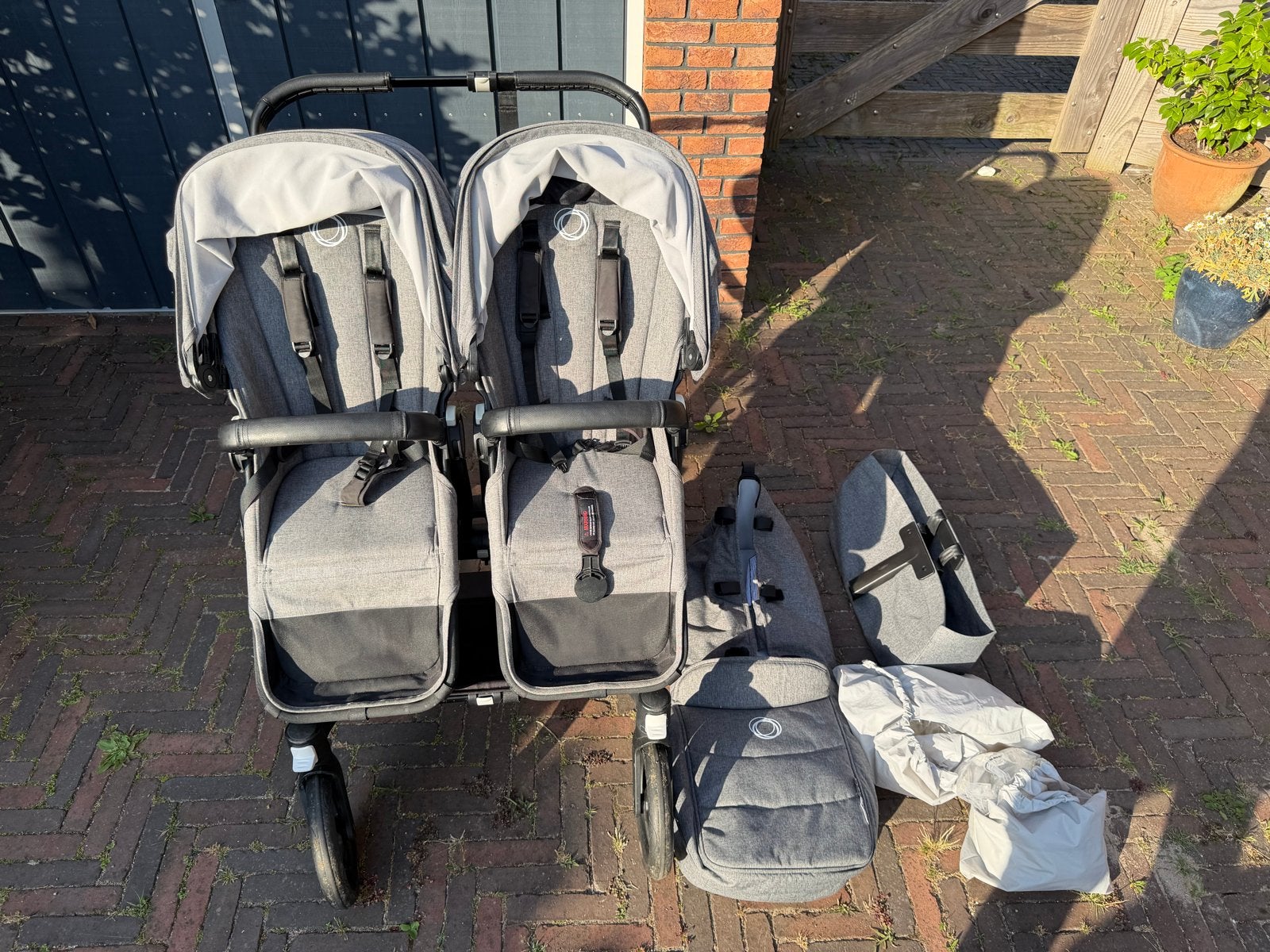 Bugaboo Donkey 3 Duo, Kinderen en Baby's, Kinderwagens en Combinaties, Ophalen, Zo goed als nieuw, Combiwagen, Duowagen