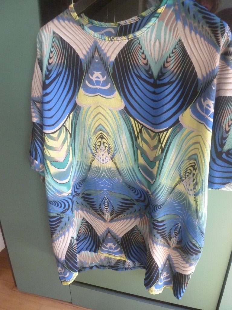 Made in Italy kleurrijk dun Tuniek. Maat 5XL, Made in Italy, Overige kleuren, Blouse of Tuniek, Ophalen of Verzenden