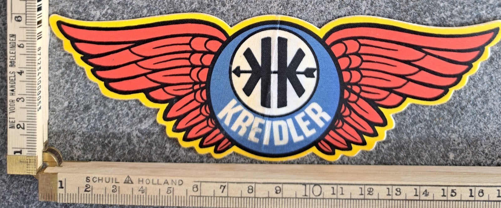 vintage sticker Kreidler motors brommer bromfiets merk, Ophalen of Verzenden, Zo goed als nieuw