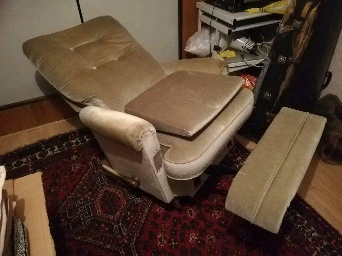 Luxe luie ligstoel /  fauteuil, Ophalen, Klassiek, 75 tot 100 cm, Stof