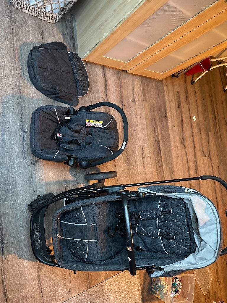 Hauck 3-in-1 Kinderwagen Set (Inclusief Autostoeltje), Ophalen, Gebruikt, Kinderwagen, Overige merken