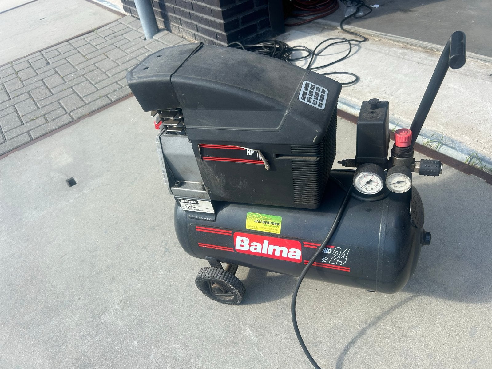 Balma Air Compressor PRO 24 - Gebruikt, Gebruikt, 6 tot 10 bar, Ophalen of Verzenden, 25 tot 100 liter