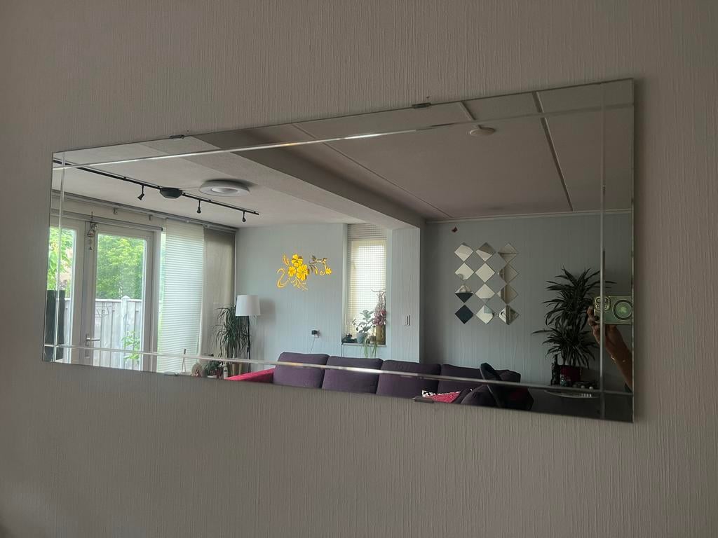 Ikea spiegel - zo goed als nieuw, Ophalen, Zo goed als nieuw, Rechthoekig, 100 tot 125 cm