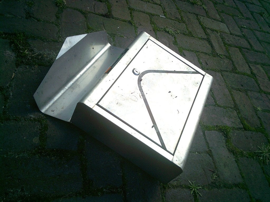 RVS Brievenbus, Gebruikt, Brievenbusklep, Ophalen of Verzenden, Rvs
