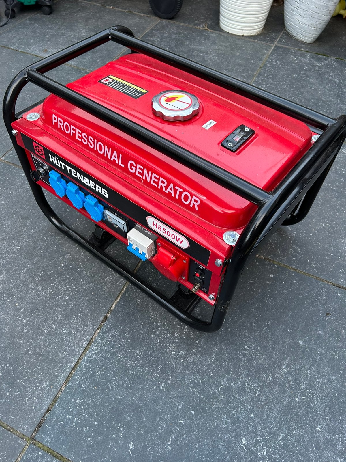 Huttenberg generator 2500watt, Doe-het-zelf en Verbouw, Ophalen, Zo goed als nieuw, Minder dan 5 kVA, Benzine