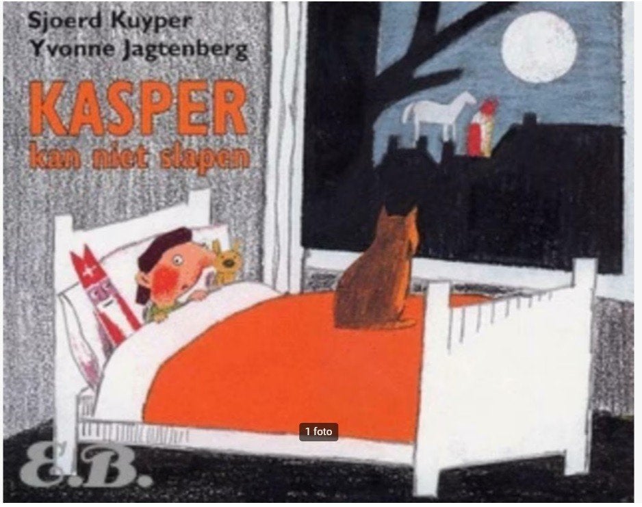 Kasper kan niet slapen - Sjoerd Kuyper(UITSTEKENDE STAAT), Diversen, Sinterklaas, Ophalen of Verzenden, Zo goed als nieuw