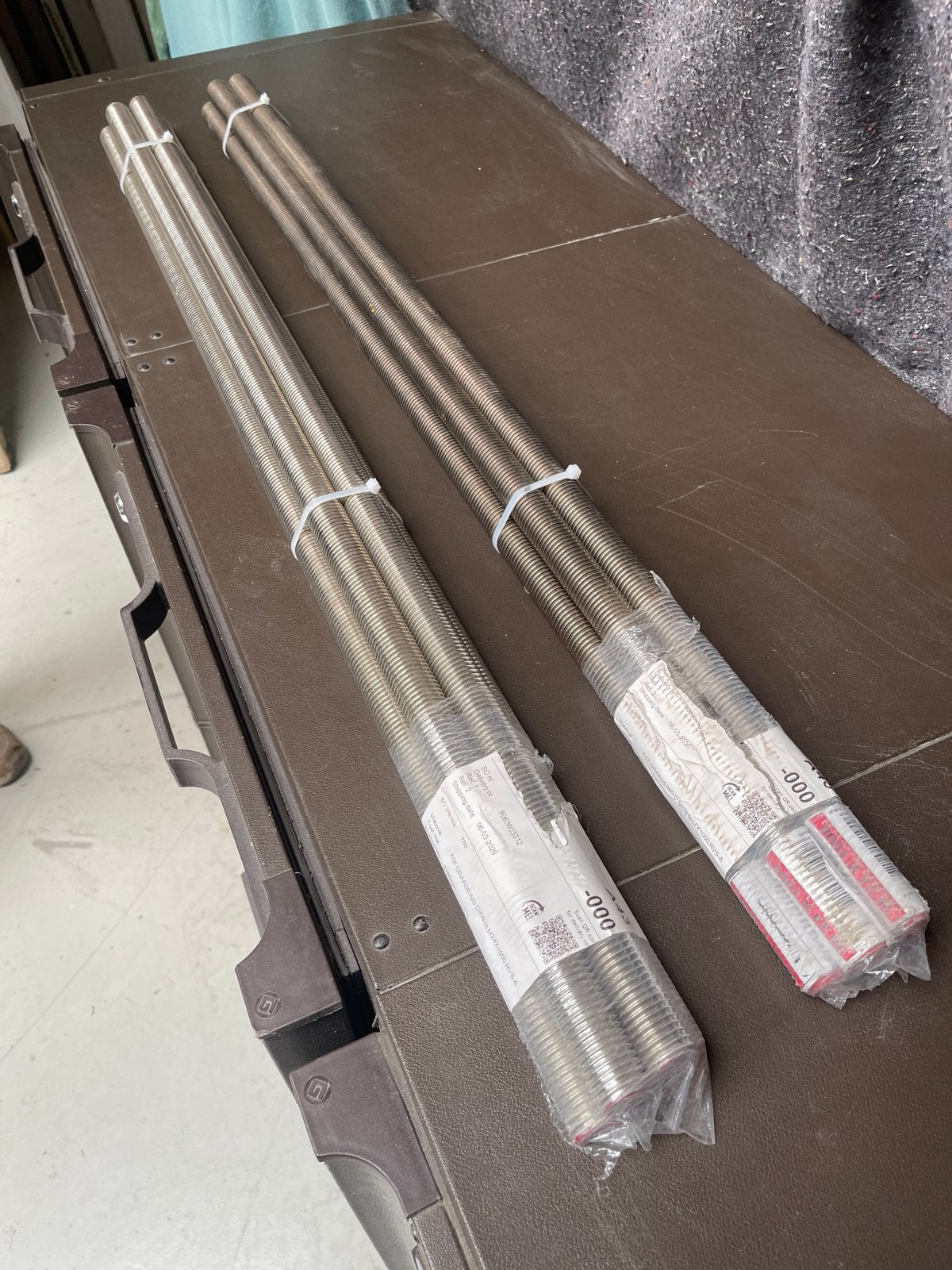 Draadeind M24 x 1000 mm DIN 976 RVS A4. 2x 5stk, Ophalen, Nieuw, Rvs