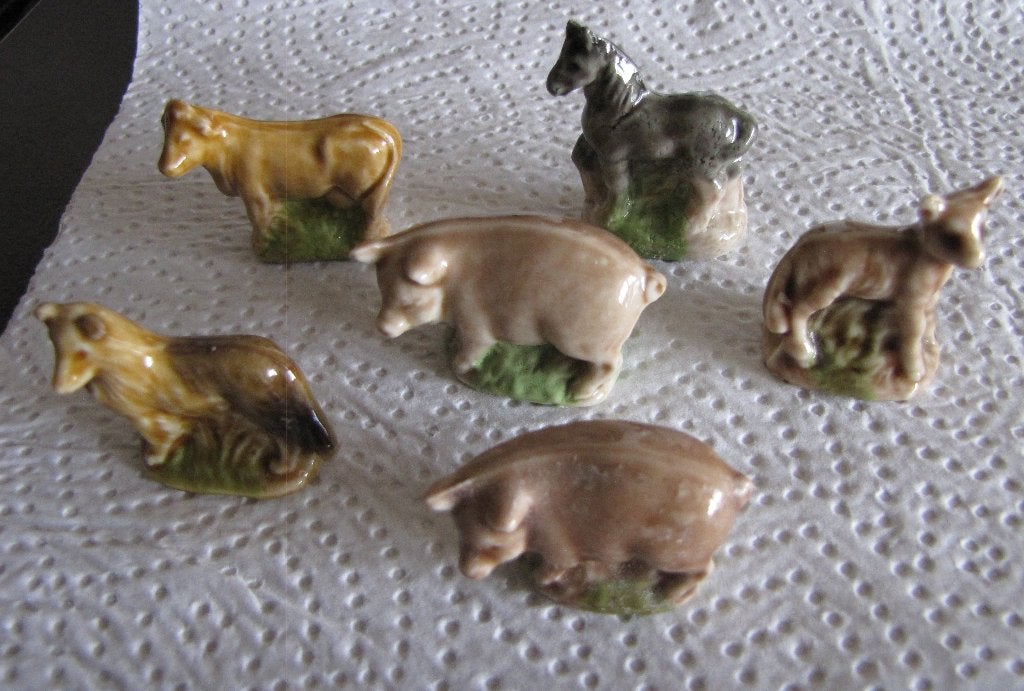 Wade England dierenbeeldjes set 6 plus 1 extra beeldje, Verzamelen, Ophalen, Zo goed als nieuw, Dier