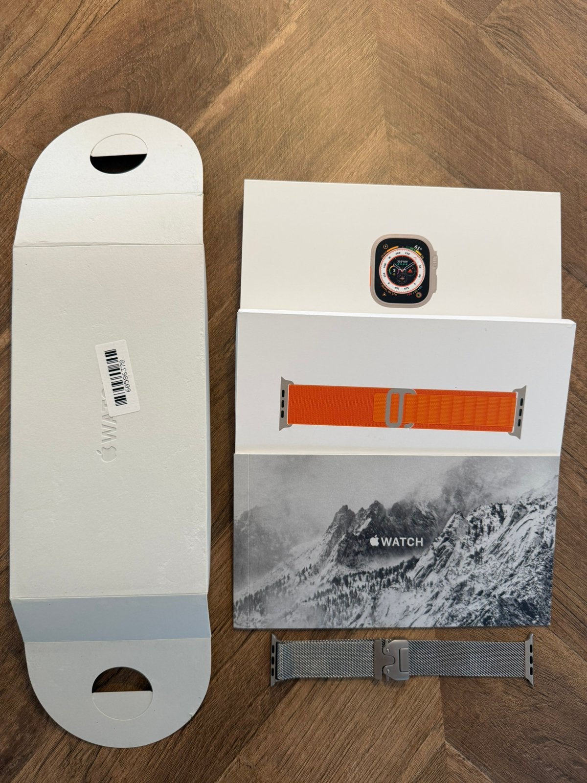 Apple Watch Ultra Serie 1, Sieraden, Tassen en Uiterlijk, Smartwatches, Ophalen, IOS, Zo goed als nieuw, Waterdicht