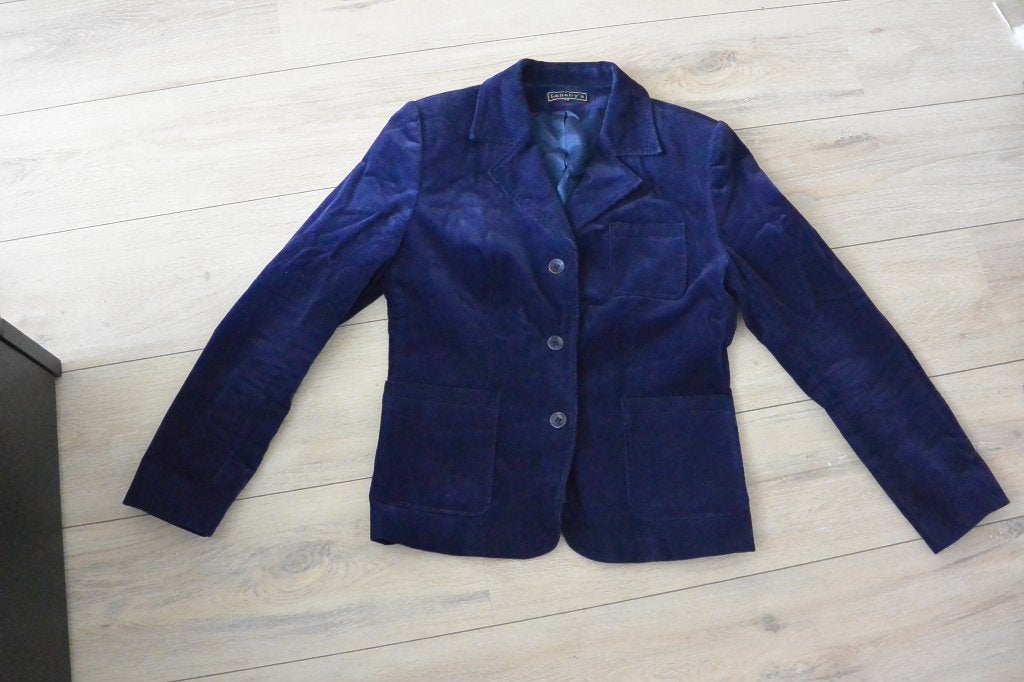 Mooi ribjasje van Lanaby's - maat 38, Kleding | Dames, Maat 38/40 (M), Blauw, Ophalen of Verzenden, Jasje