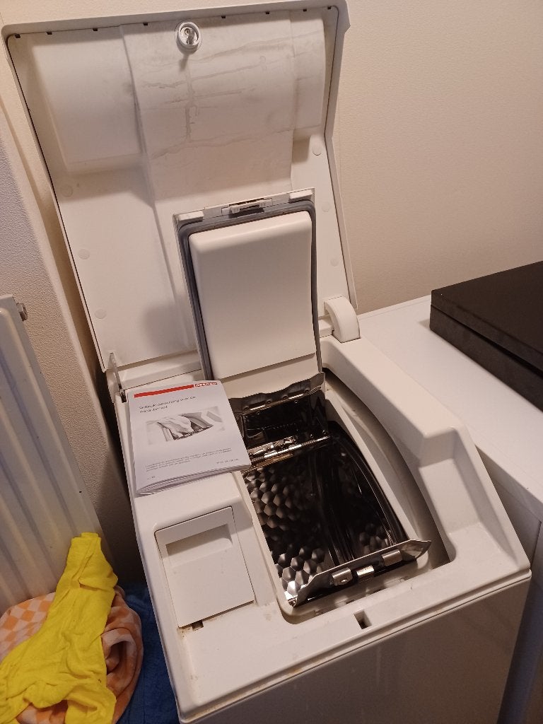 wasmachine, Miele, bovenlader, Witgoed en Apparatuur, Wasmachines, Ophalen, Gebruikt, Bovenlader, 85 tot 90 cm