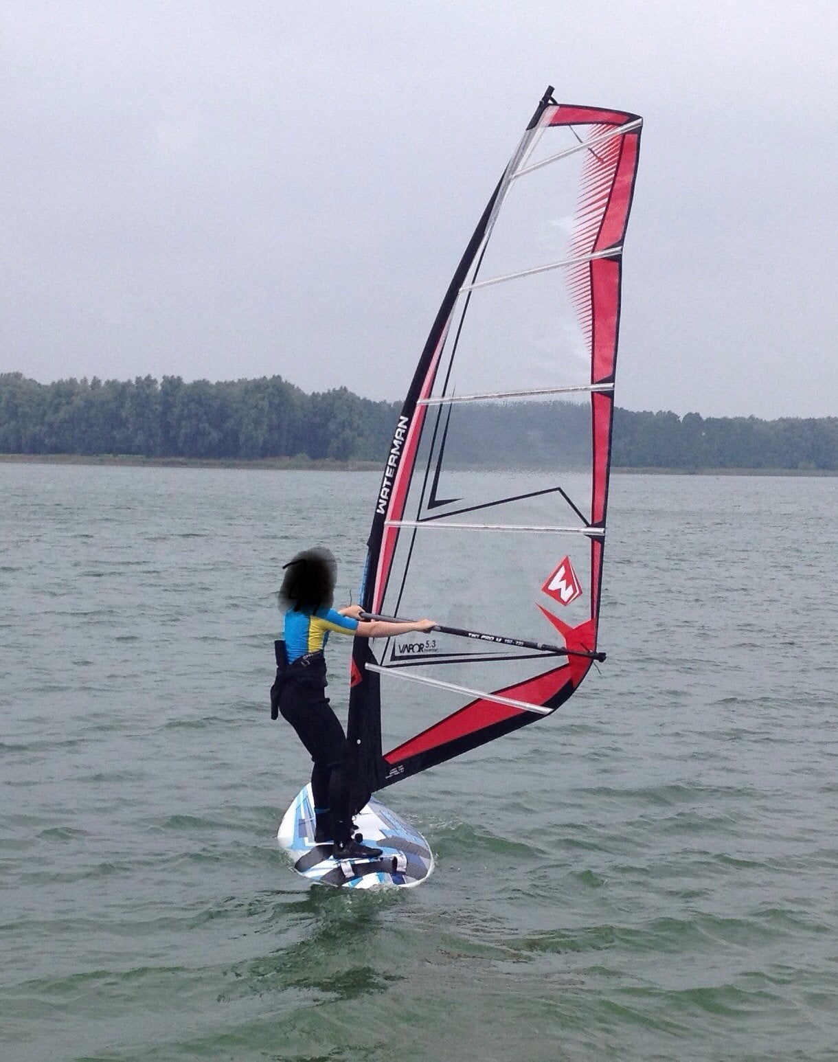 Funster 180L Surfplank complet 5.3 en 3.6 zeil, Ophalen, 250 tot 300 cm, 5 tot 6.5 m², Zo goed als nieuw